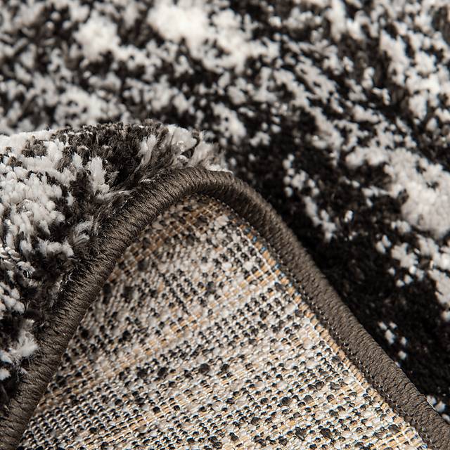 Abstract Dusk Charcoal 7'10 Round Rug - Thumbnail - Image 4