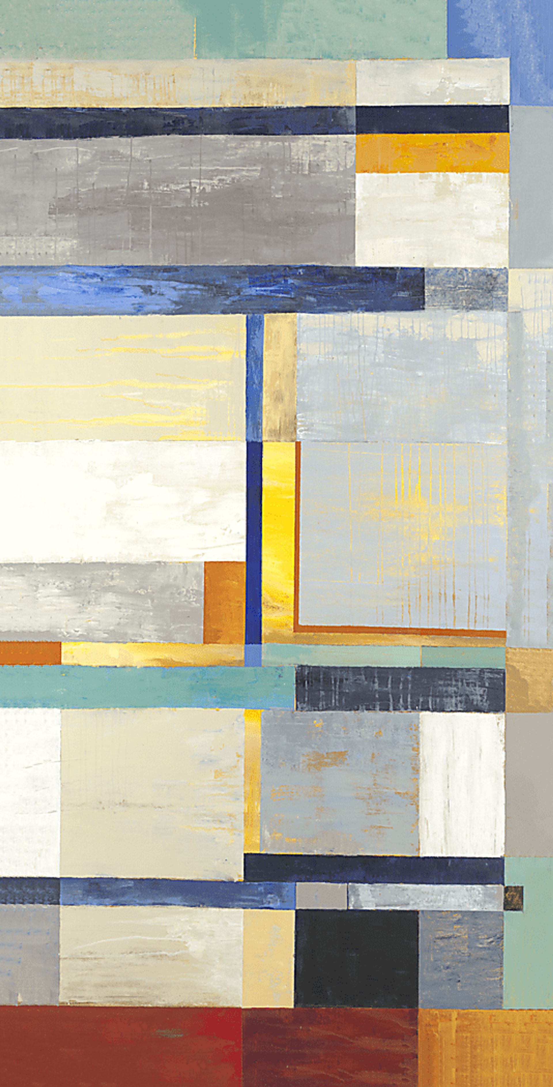 Abstract Expression 7' Long Canvas Artwork - Image 1