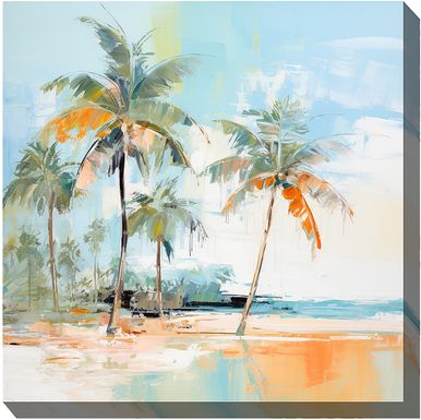 Abstract Palms Outdoor/Indoor Wall Art