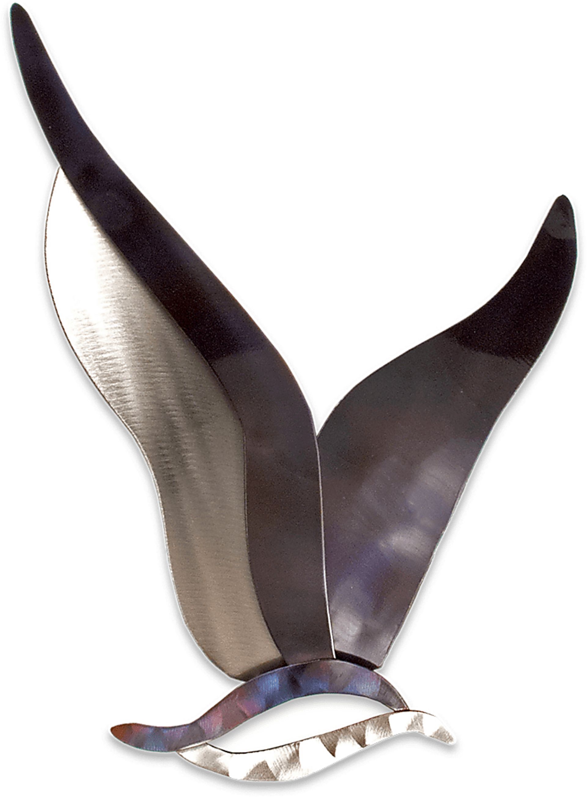 Abstract Seagull Blue Outdoor Wall Art - Image 1