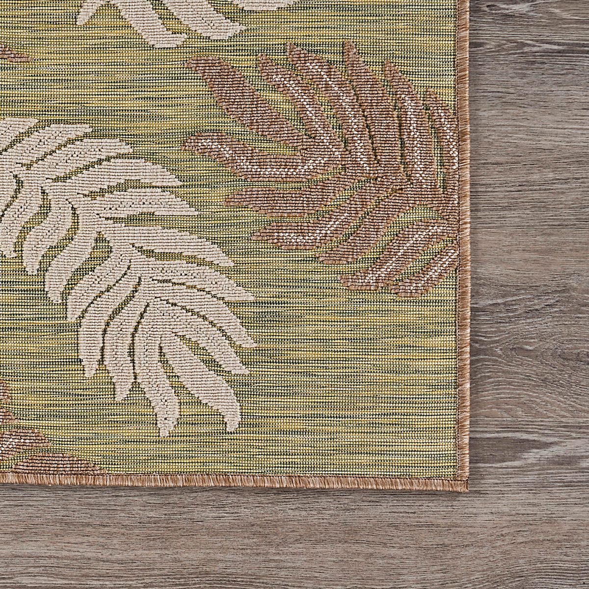 Abuhi Green,Tan Beige,Brown,Green Outdoor Rugs | Rooms to Go