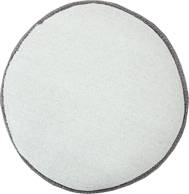 Abumaz Gray/Tan Pouf - Thumbnail - Image 8