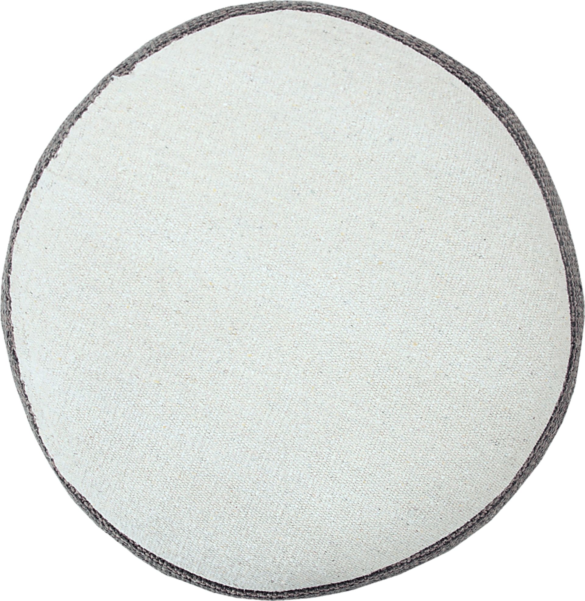 Abumaz Gray/Tan Pouf - Image 8