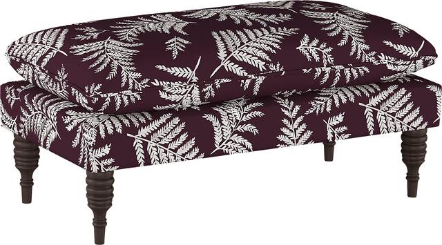 Acacio Plum Accent Bench - Thumbnail - Image 1