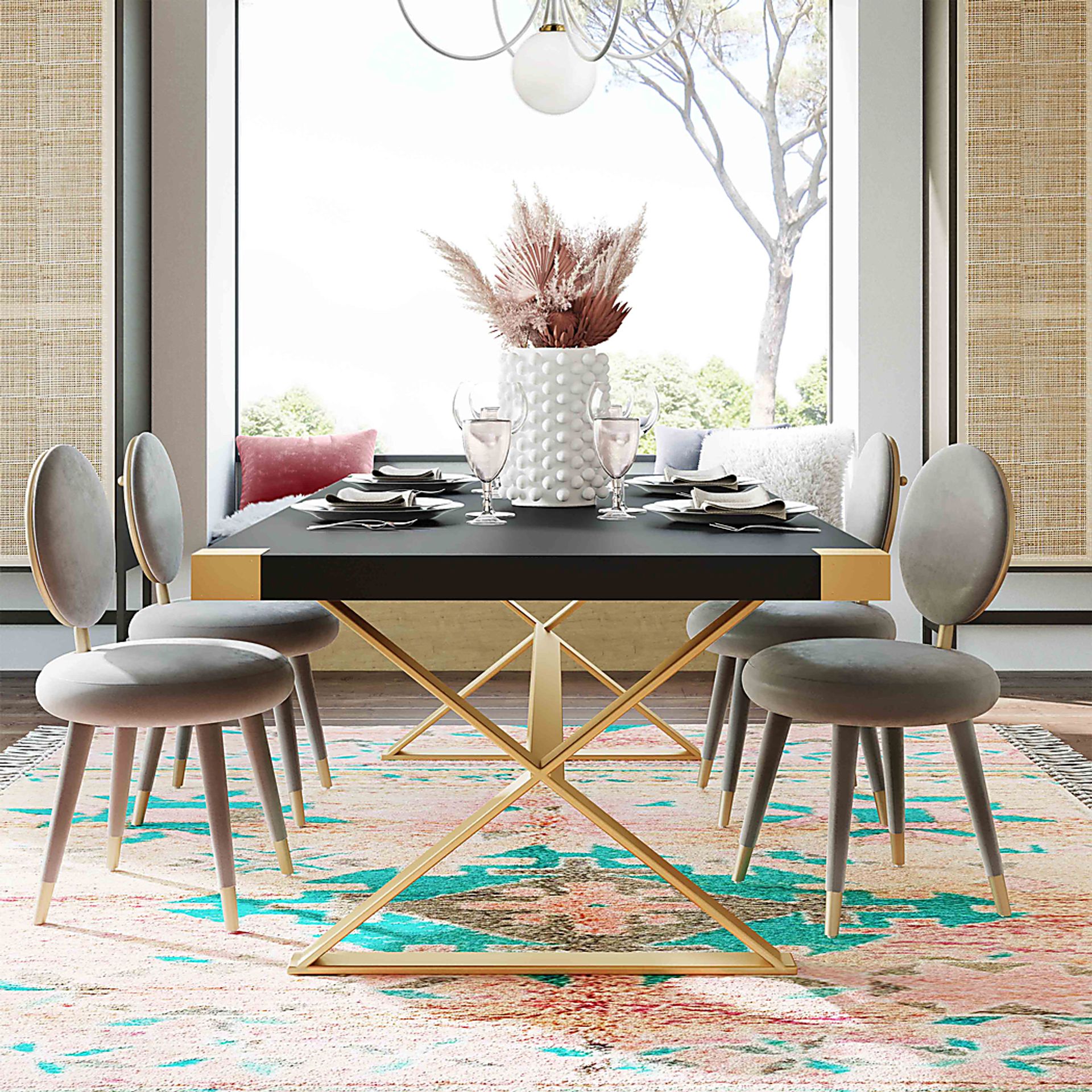 Acadamie Black Dining Table - Image 2