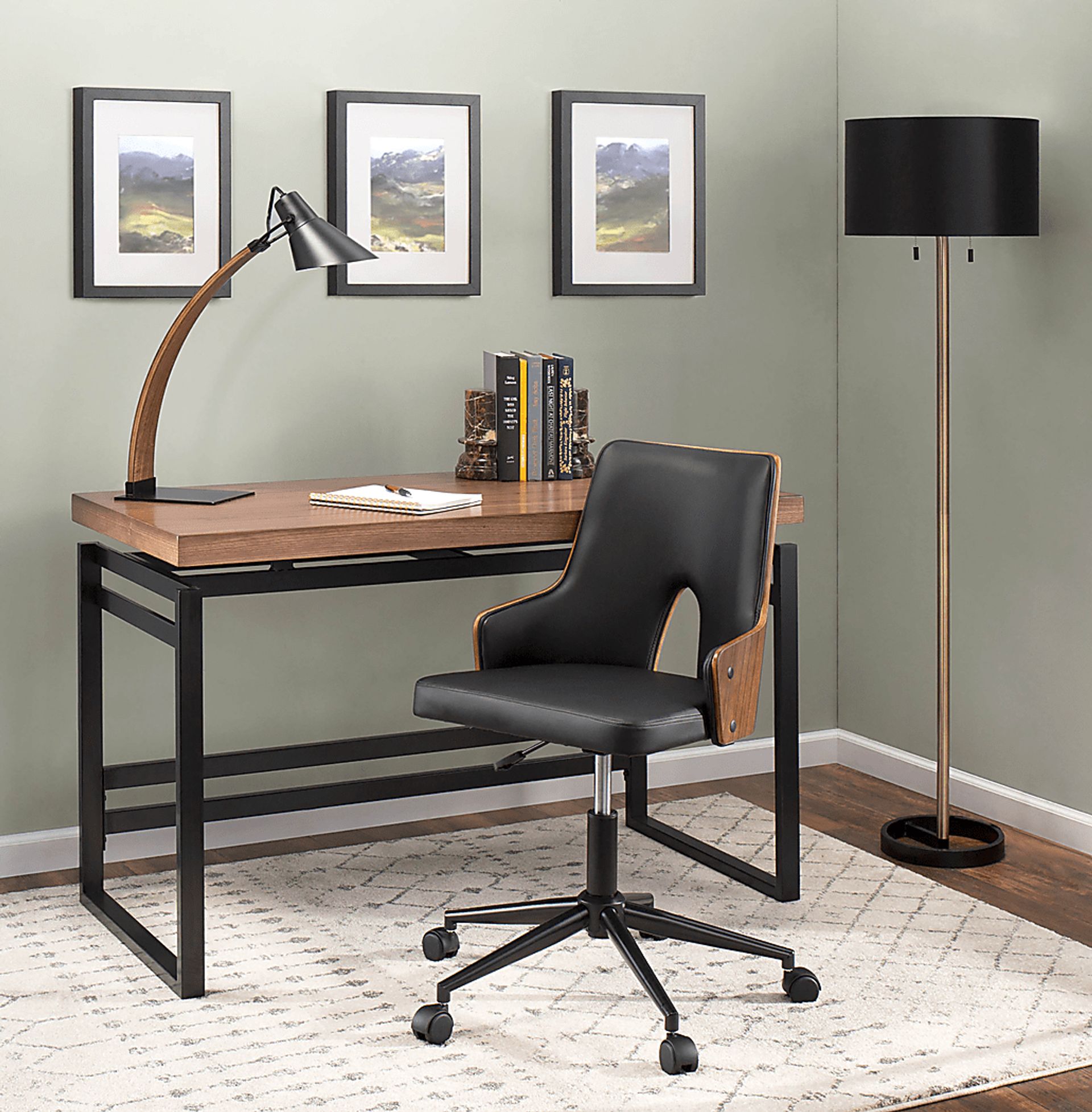 Academy Street Walnut Desk - Image 6