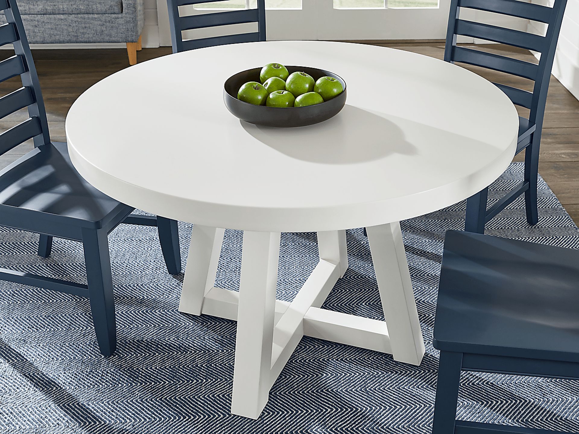 Acadia Hills White Round Dining Table - Image 2