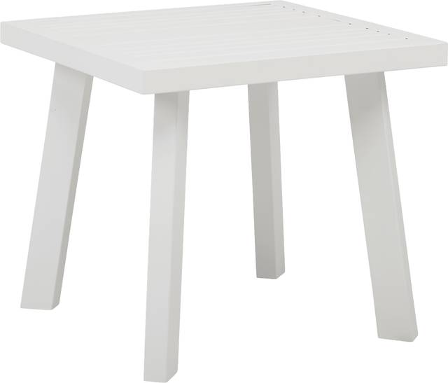 Acadia White Outdoor End Table - Thumbnail - Image 1