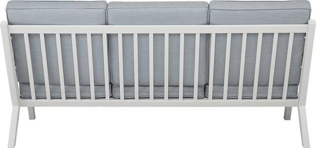 Acadia White 4 Pc Outdoor Seating Set with Hydra Cushions - Thumbnail - Image 4