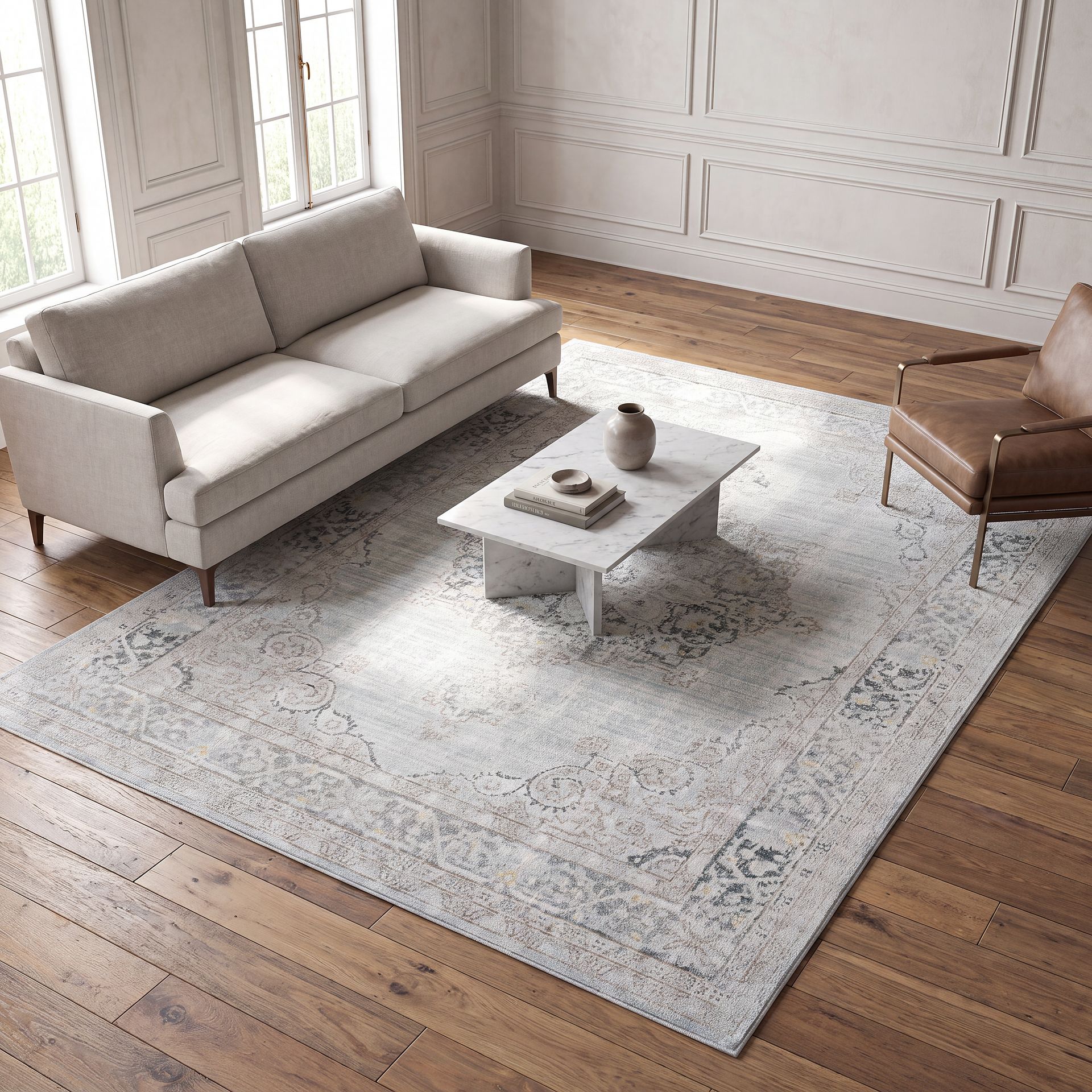 Acara Light Blue 3'11 x 5'11 Rug - Image 2
