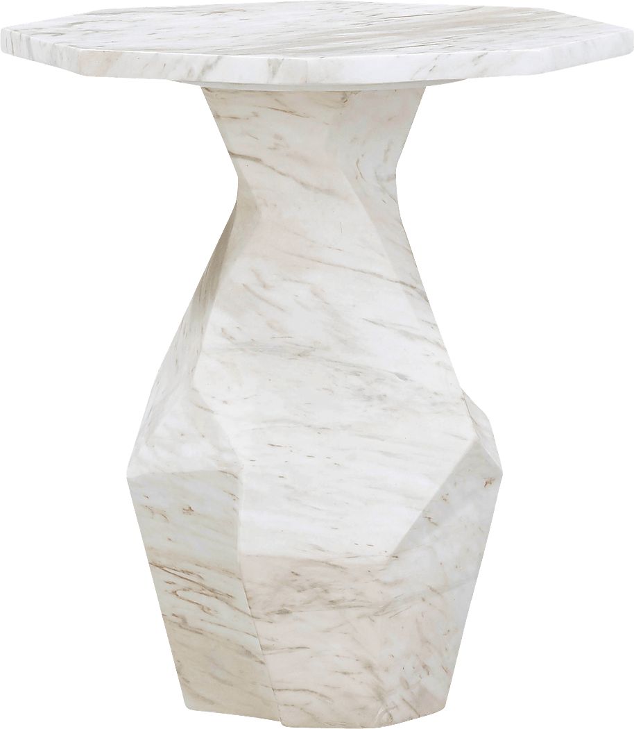 Accentgate White End Table