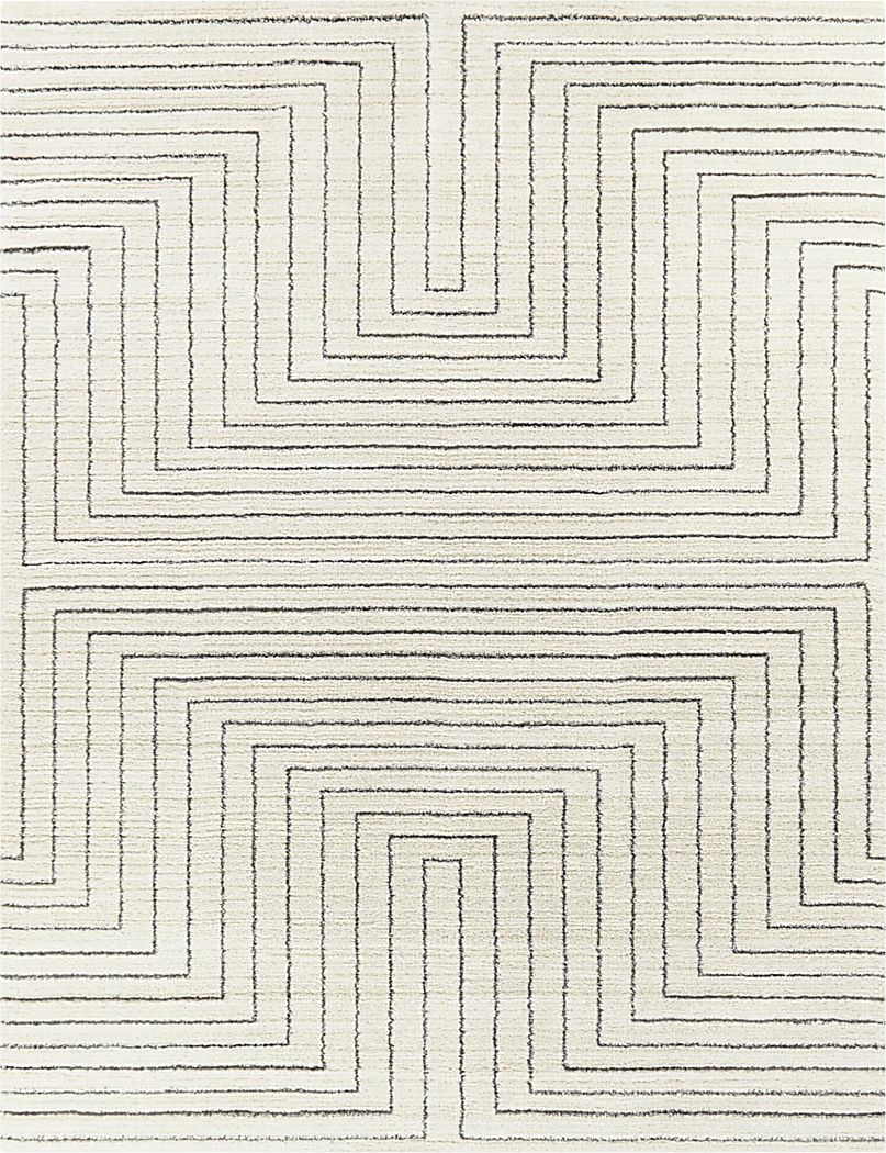 Acee White 7'10 x 10' Area Rug