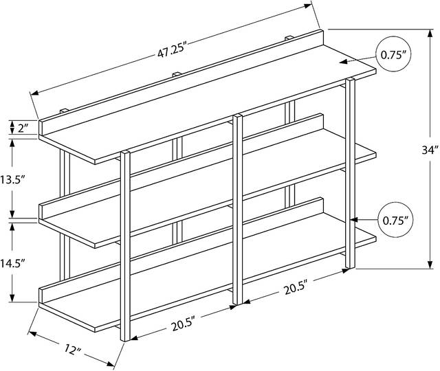 Acelia Brown Console Table - Thumbnail - Image 5