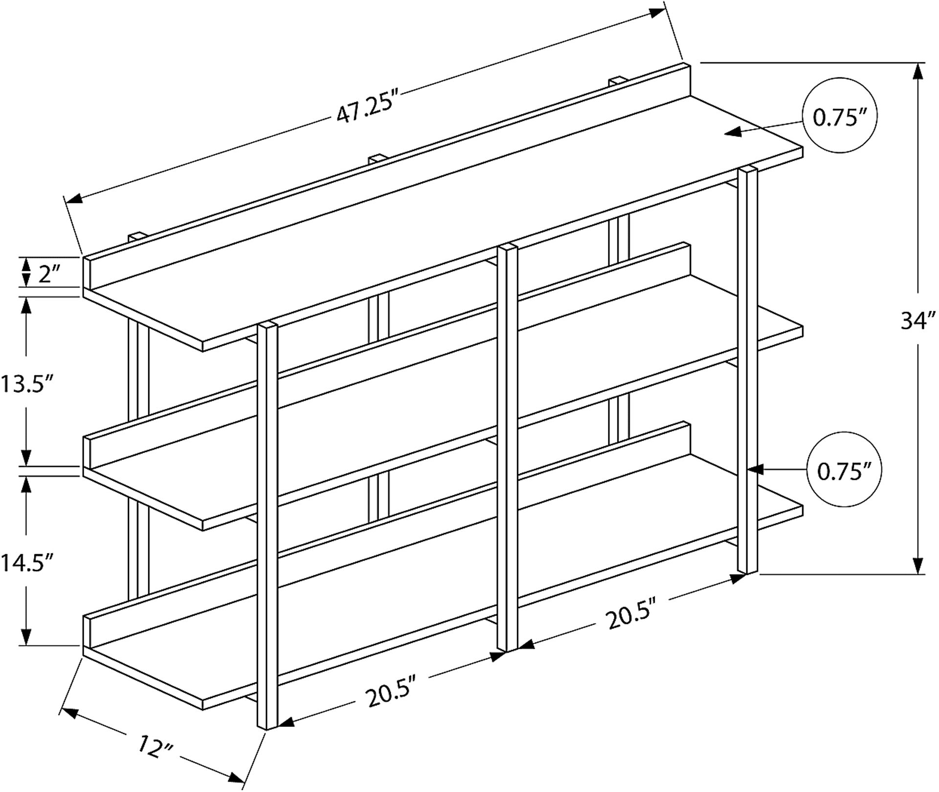 Acelia Gray Console Table - Image 5