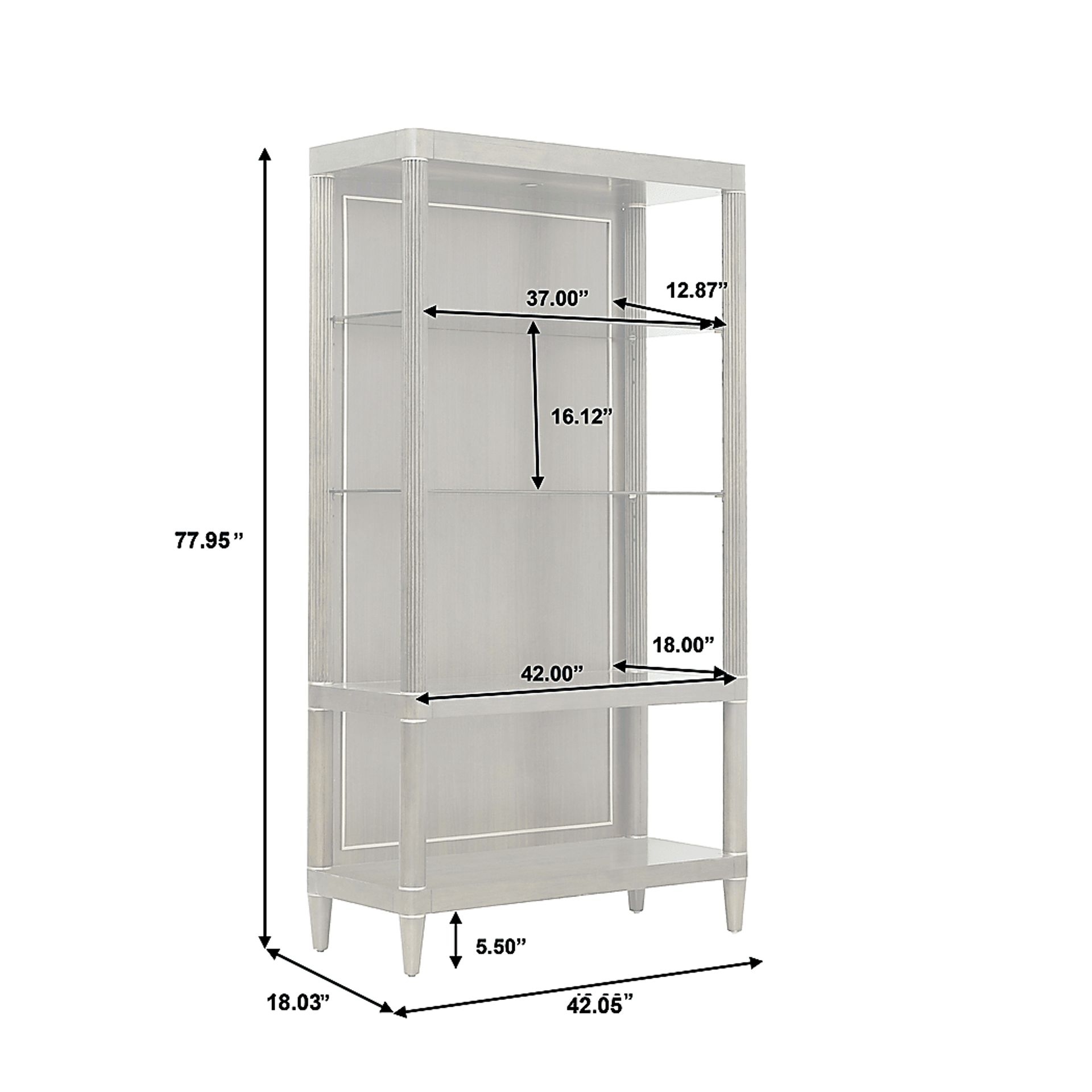 Acentube Brown Bookcase - Image 3