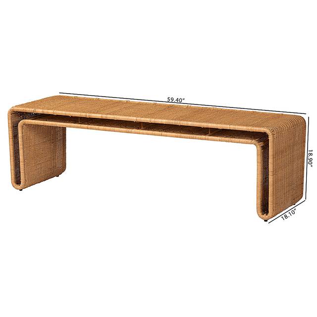 Acestary Brown Accent Bench - Thumbnail - Image 5