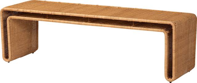 Acestary Brown Accent Bench - Thumbnail - Image 1