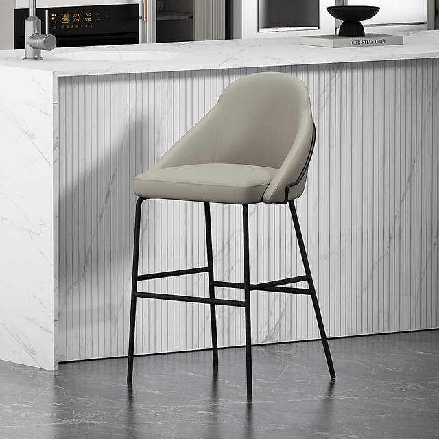 Acewalk I Gray Barstool - Thumbnail - Image 2