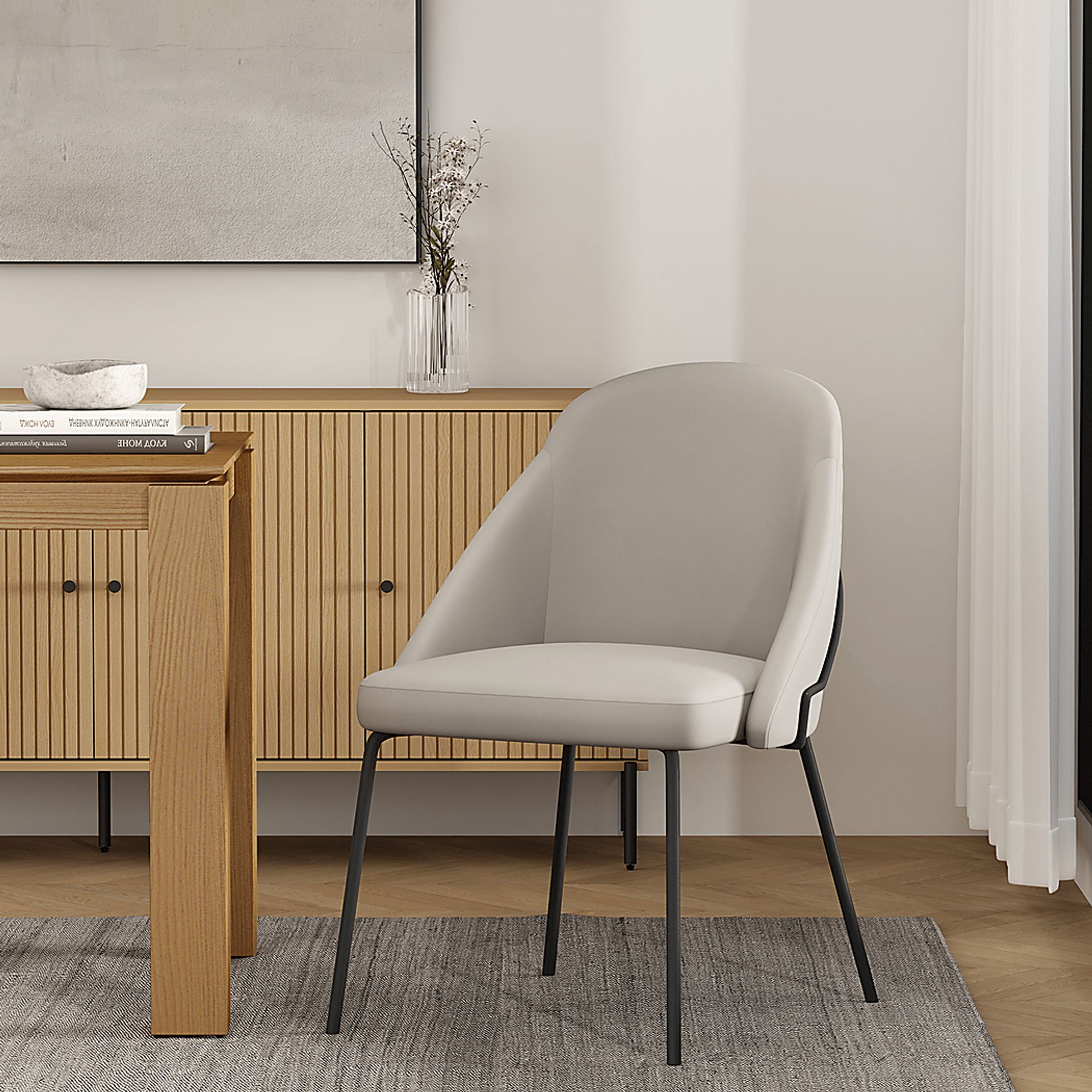 Acewalk I Gray Dining Chair - Image 2