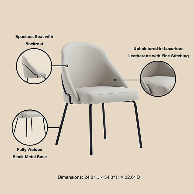 Acewalk I Gray Dining Chair - Thumbnail - Image 7