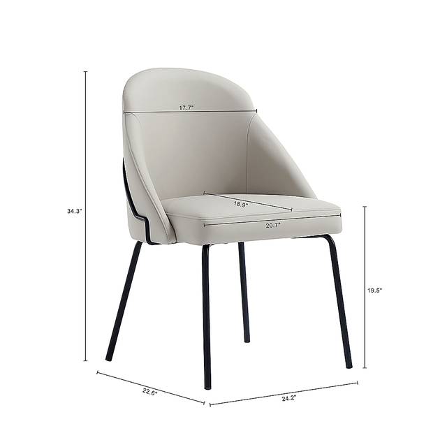 Acewalk I Gray Dining Chair - Thumbnail - Image 9