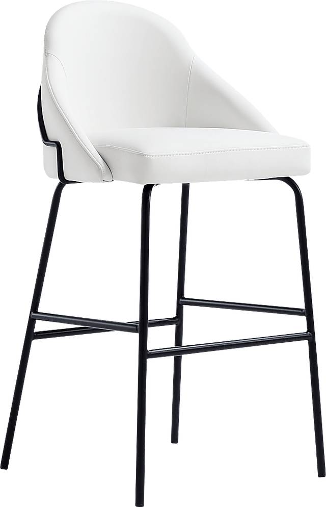 Acewalk I White Barstool - Thumbnail - Image 3