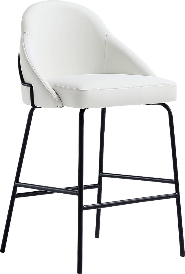 Acewalk I White Counter Height Stool - Thumbnail - Image 4