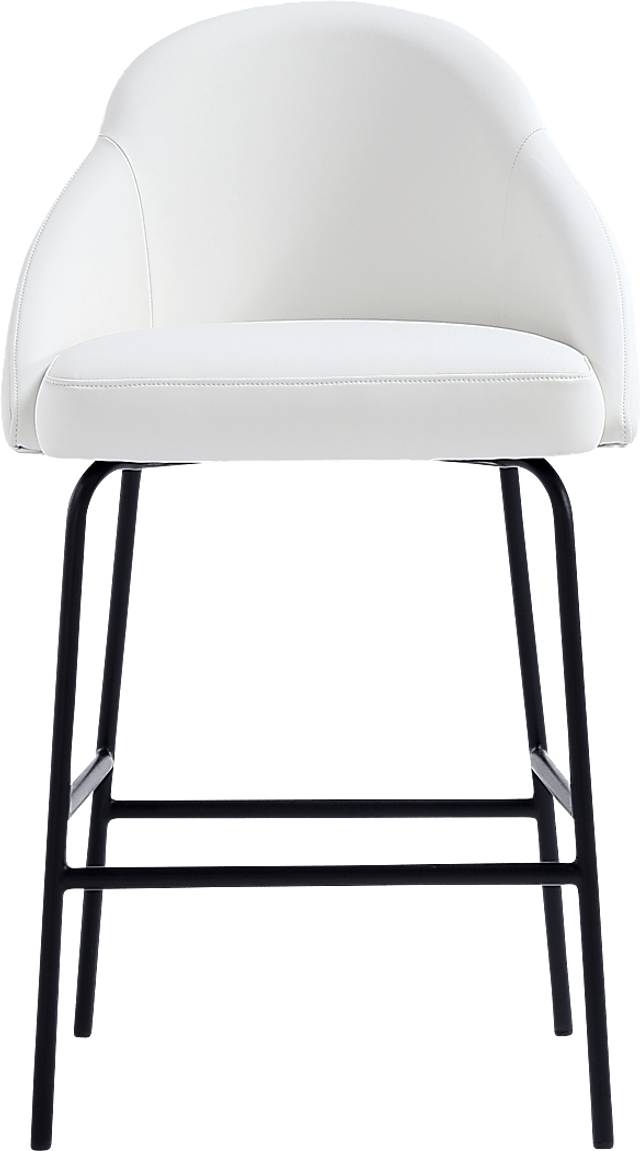 Acewalk I White Counter Height Stool - Thumbnail - Image 1