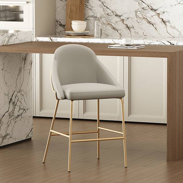 Acewalk II Gray Counter Height Stool - Thumbnail - Image 2
