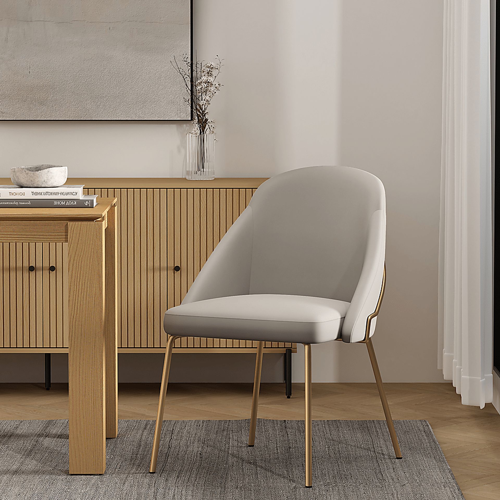 Acewalk II Gray Dining Chair - Image 2