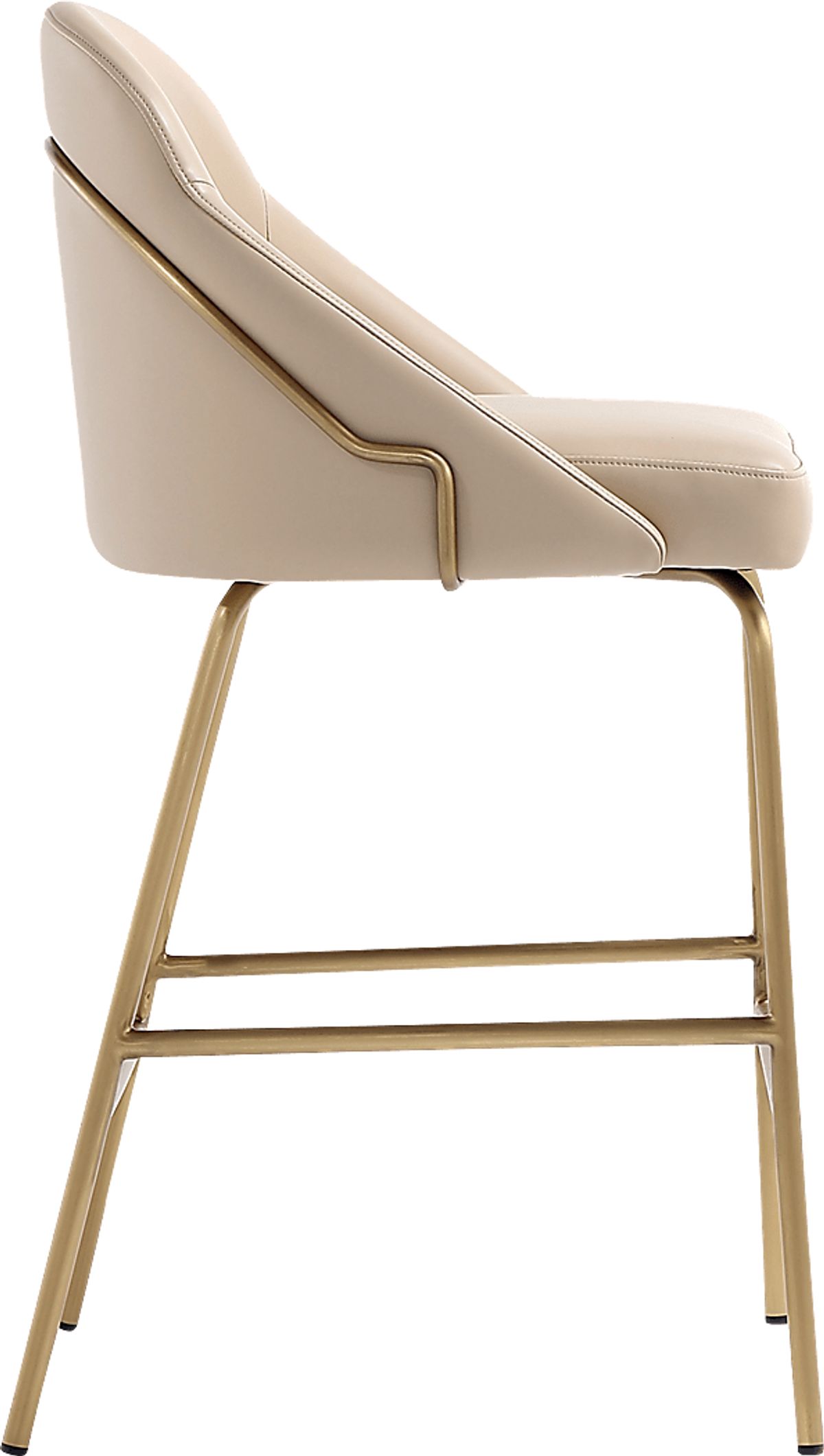 Acewalk II Tan Beige,Brown Vinyl Fabric Counter Height Stool | Rooms to Go