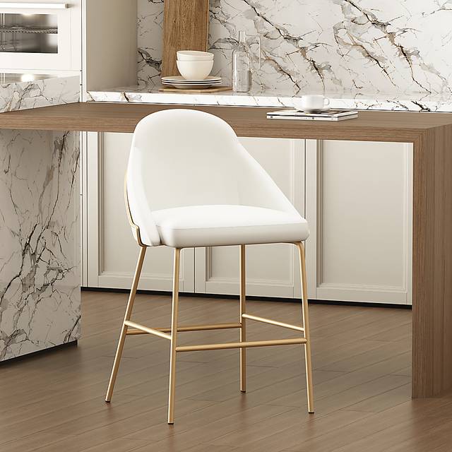 Acewalk II White Counter Height Stool - Thumbnail - Image 2