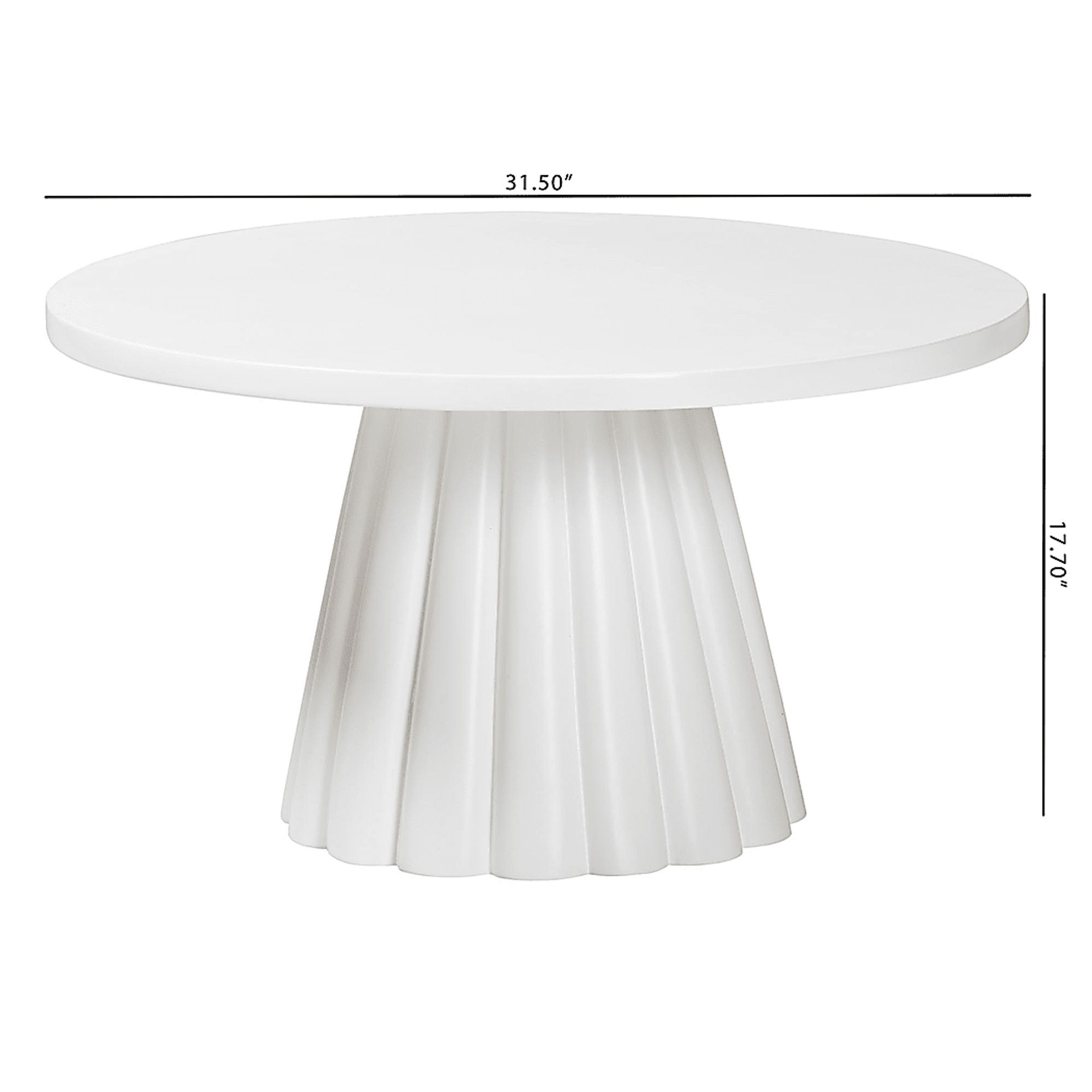 Aceworld White Cocktail Table - Image 5