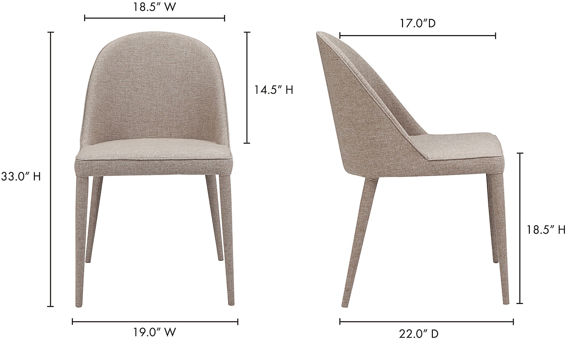 Acfold I Beige Side Chair, Set of 2 - Image 13