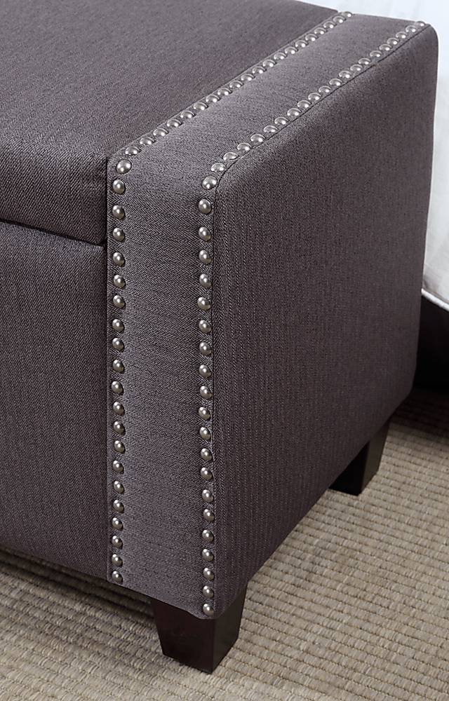 Achelle Slate Storage Bench - Thumbnail - Image 3