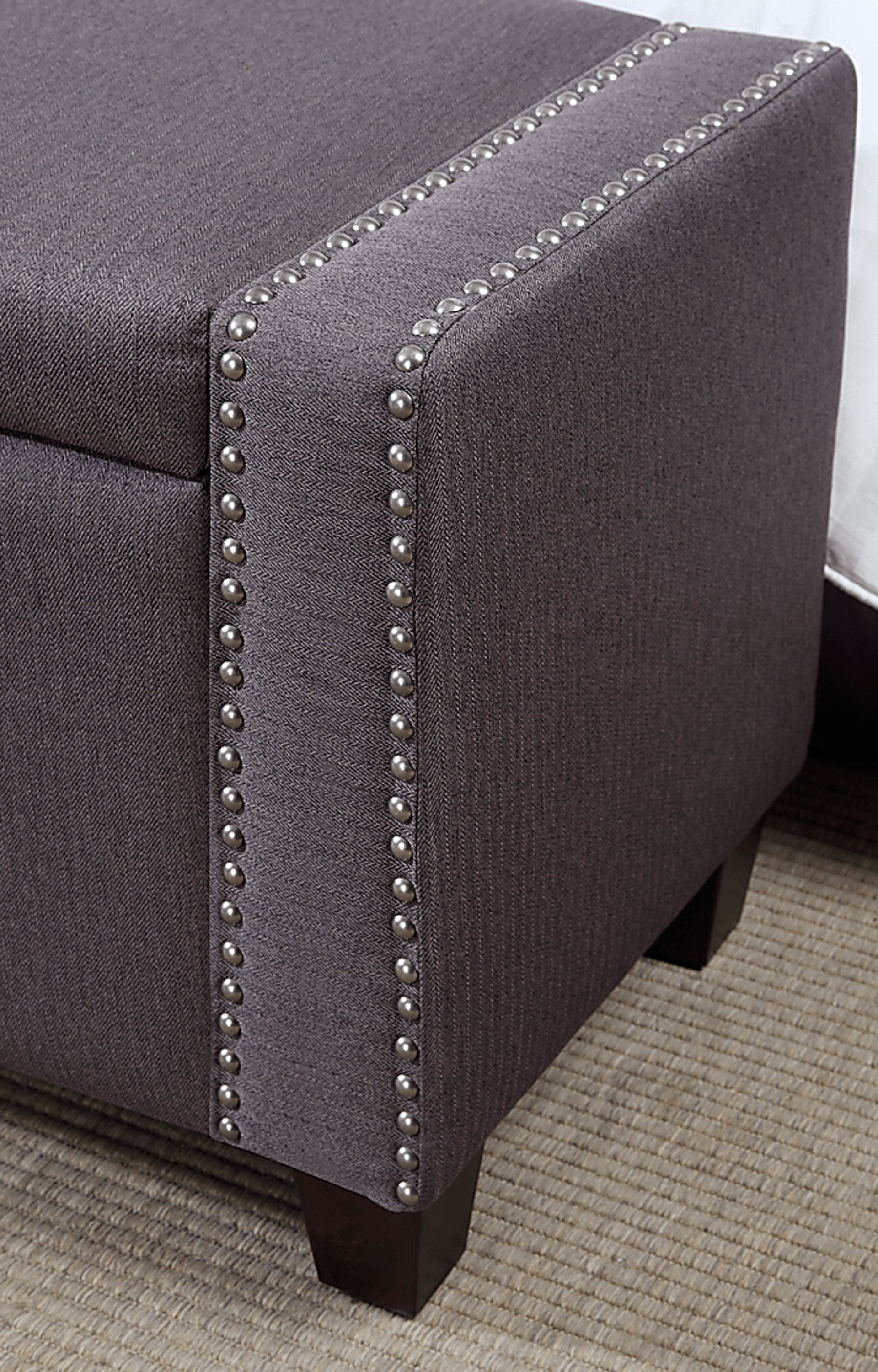 Achelle Slate Storage Bench - Image 3