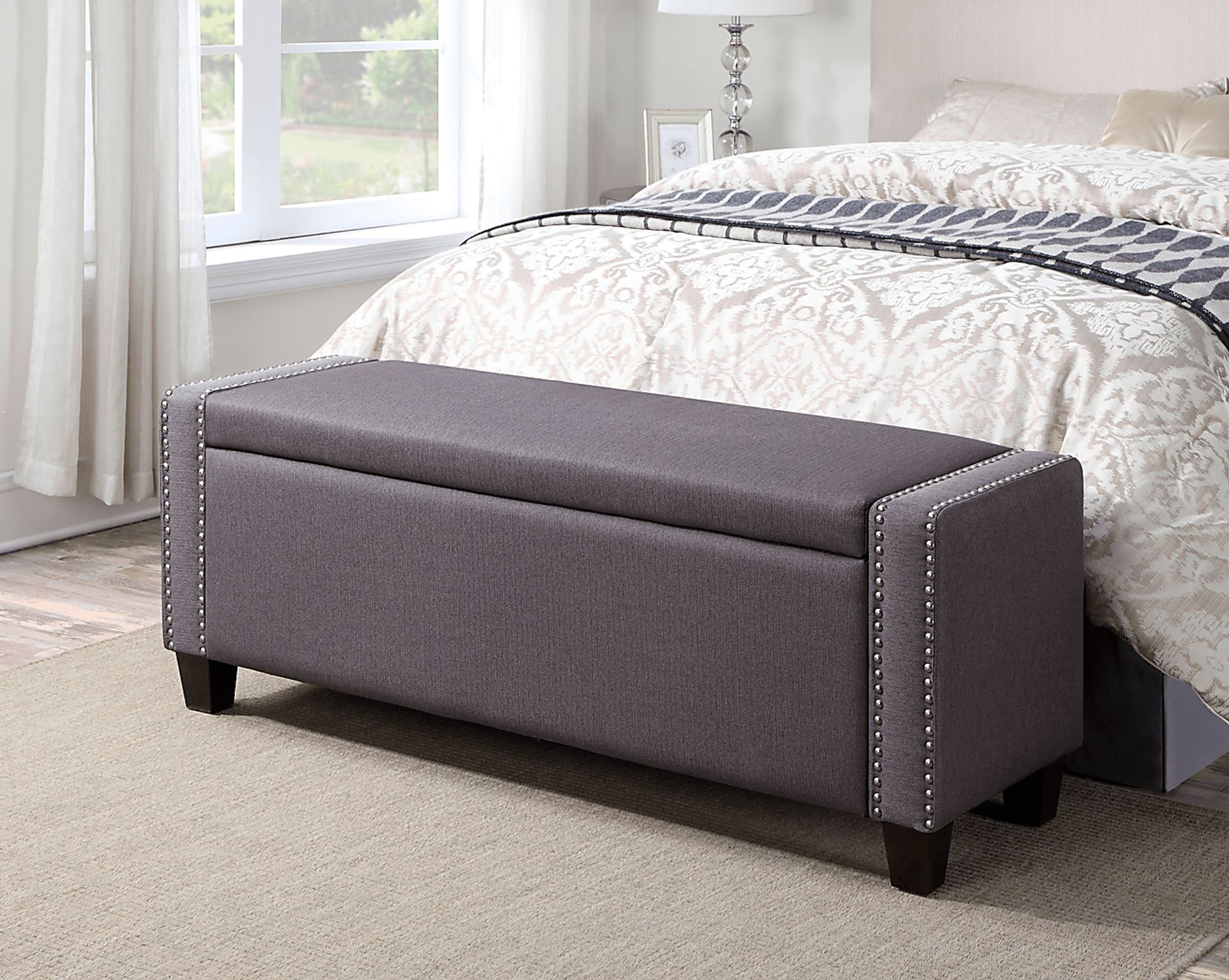 Achelle Slate Storage Bench - Image 4