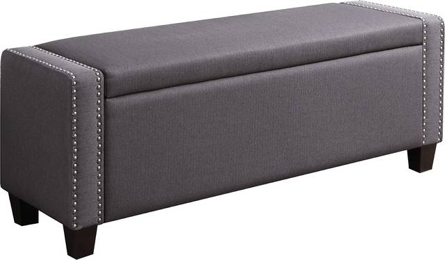 Achelle Slate Storage Bench - Thumbnail - Image 1
