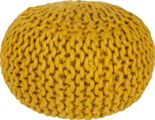 Acheson Mustard Ottoman - Thumbnail - Image 1