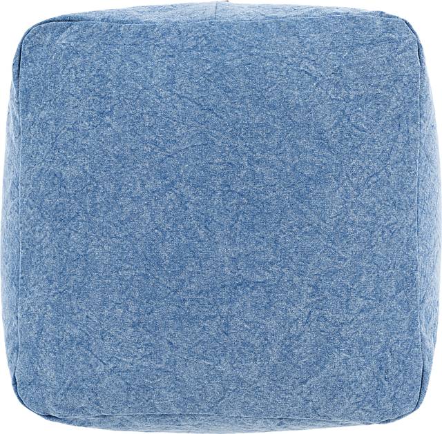Acheson Teal Ottoman - Thumbnail - Image 4