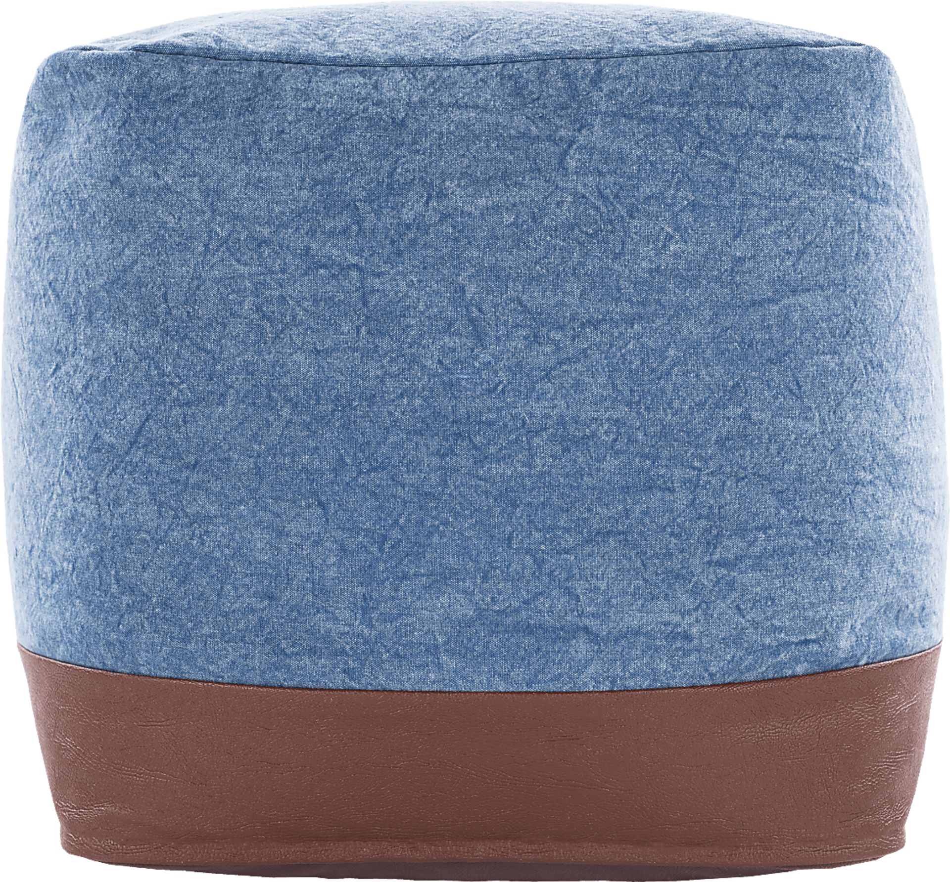 Acheson Teal Ottoman - Image 5