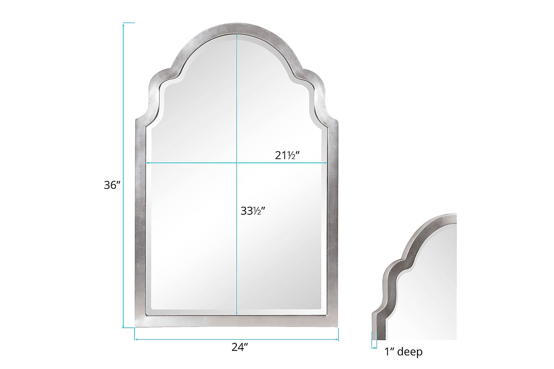 Achira Silver Mirror - Image 2