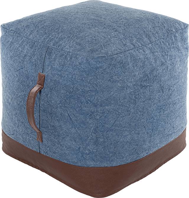 Achtman Denim Ottoman - Thumbnail - Image 1