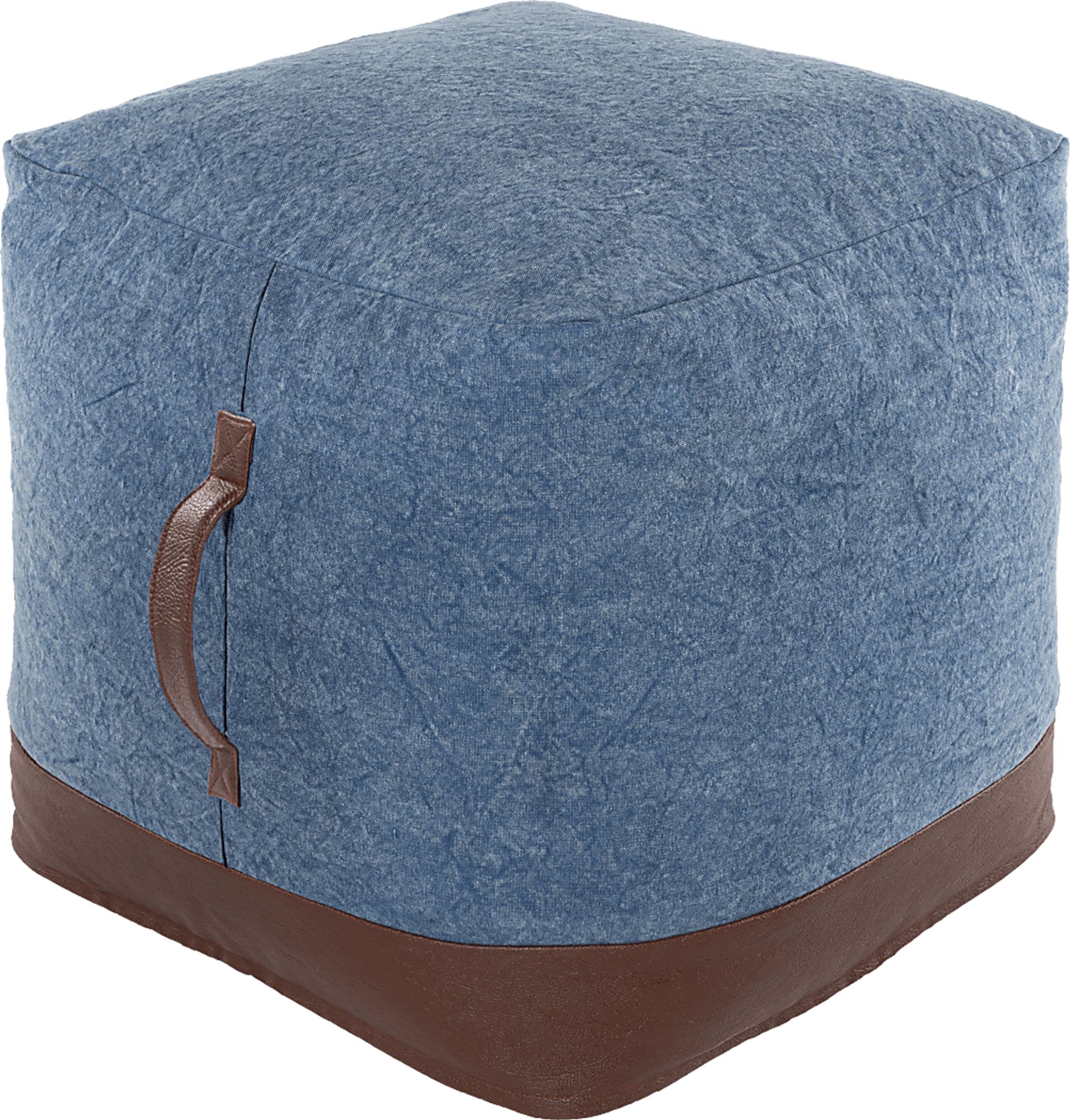 Achtman Denim Ottoman - Image 1