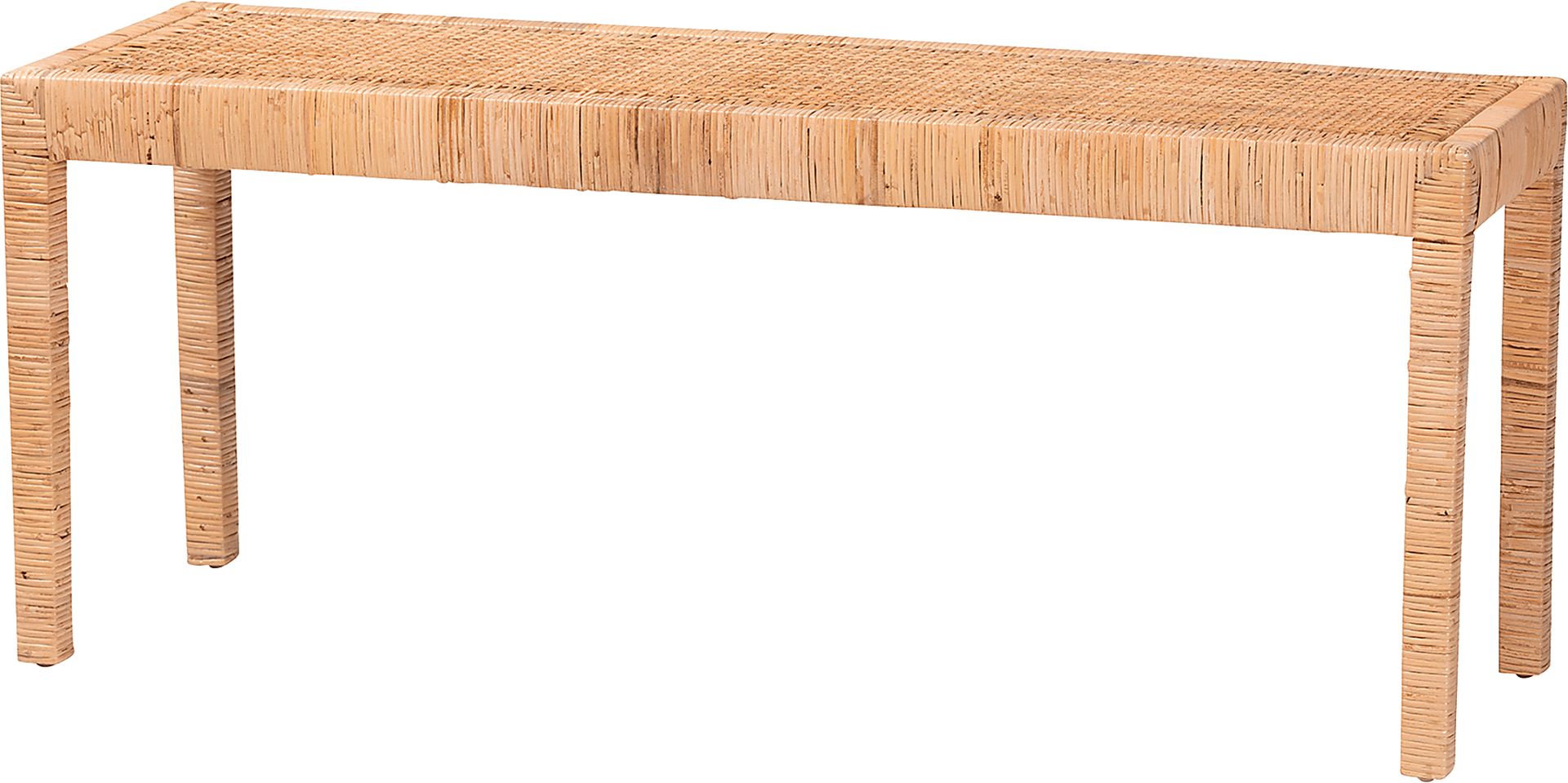 Ackerly Brown Long Bench - Image 1