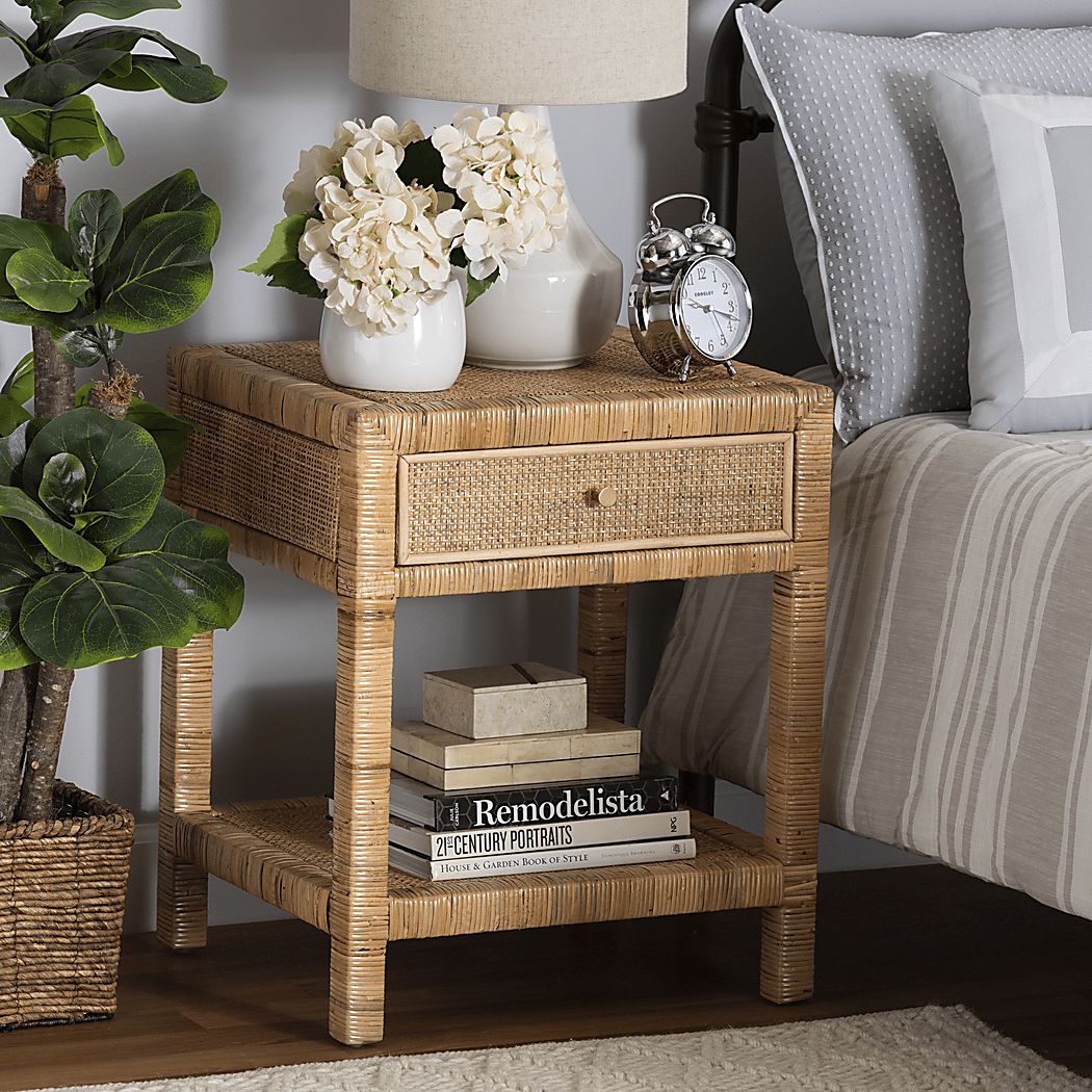 Ackerly Brown Nightstand - Thumbnail 2