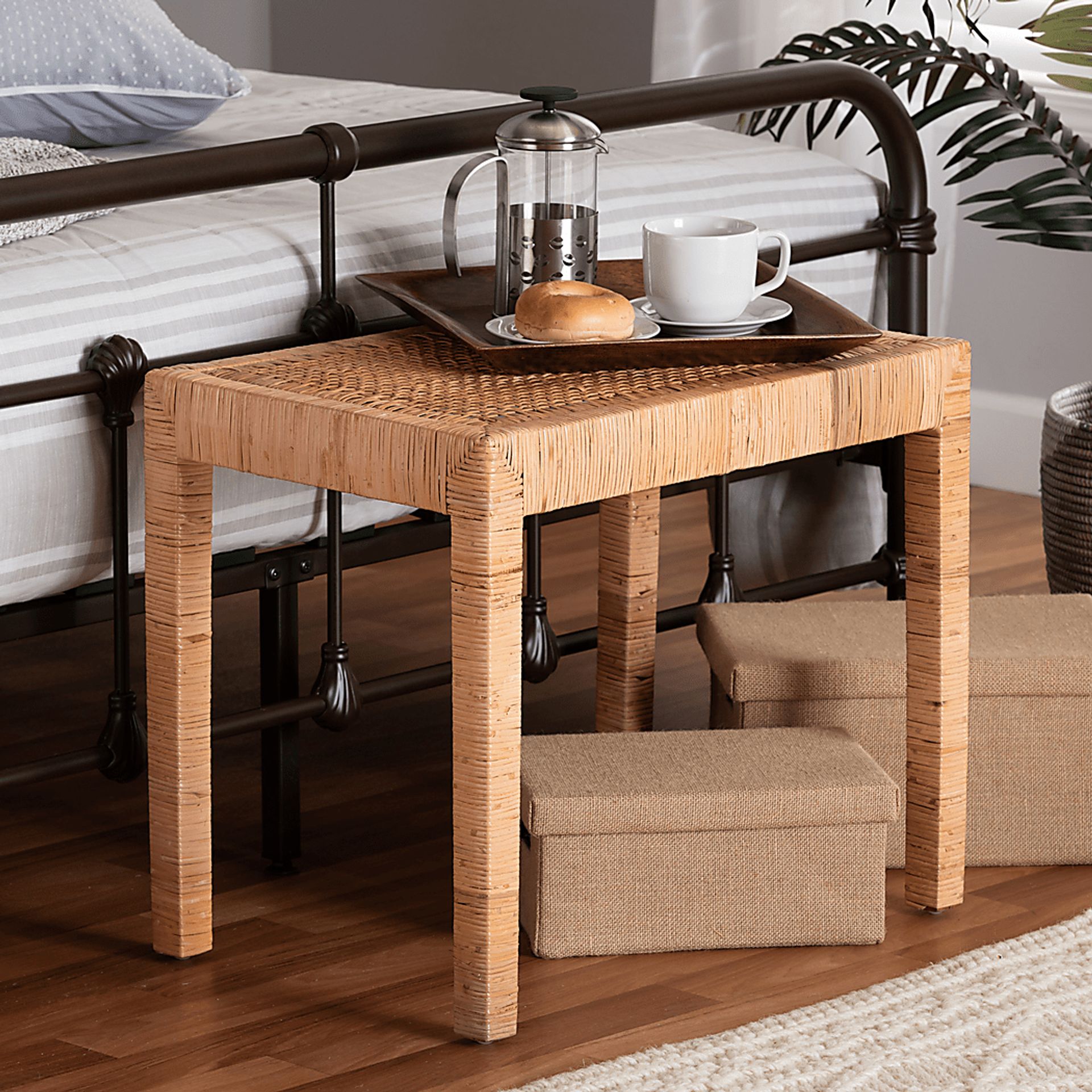 Ackerly Brown Short Bench - Image 2