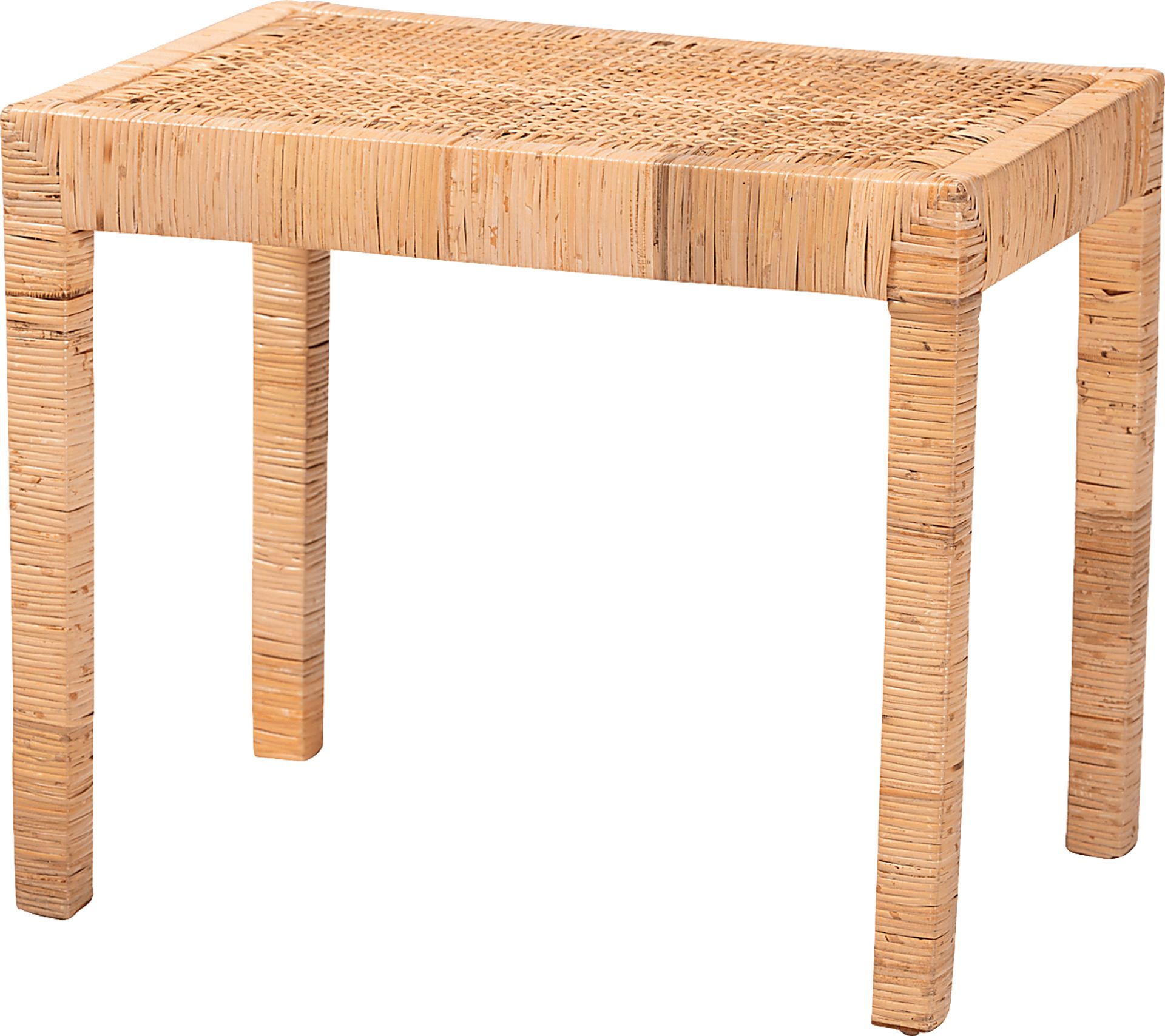 Ackerly Brown Short Bench - Image 1