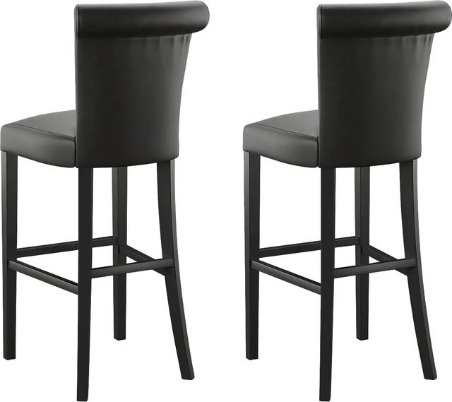 Ackerson Way Black Barstool, Set of 2 - Thumbnail - Image 2