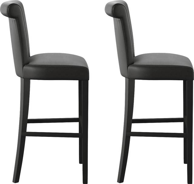 Ackerson Way Black Barstool, Set of 2 - Thumbnail - Image 3